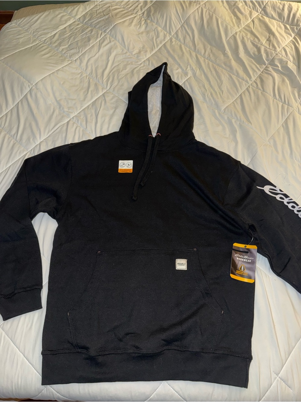 Eddie Bauer Black Crewneck Hoodie Pullover